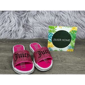 Juicy Couture Women's Yasmine Slide Sandals - Bright Pink/Stone 6